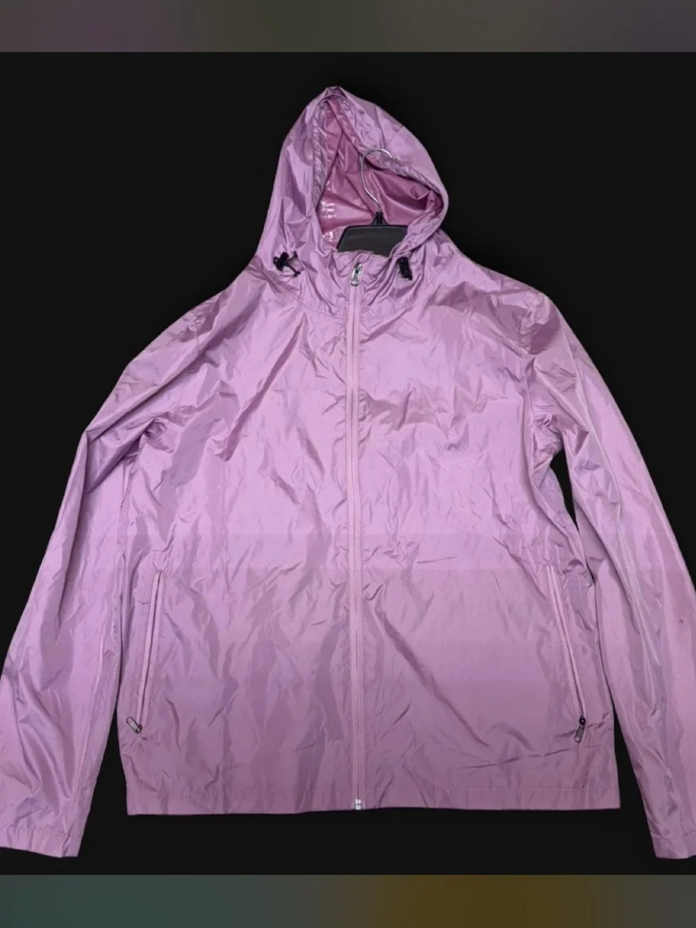Lightweight Lilac Hooded Windbreaker Jacket - Women
